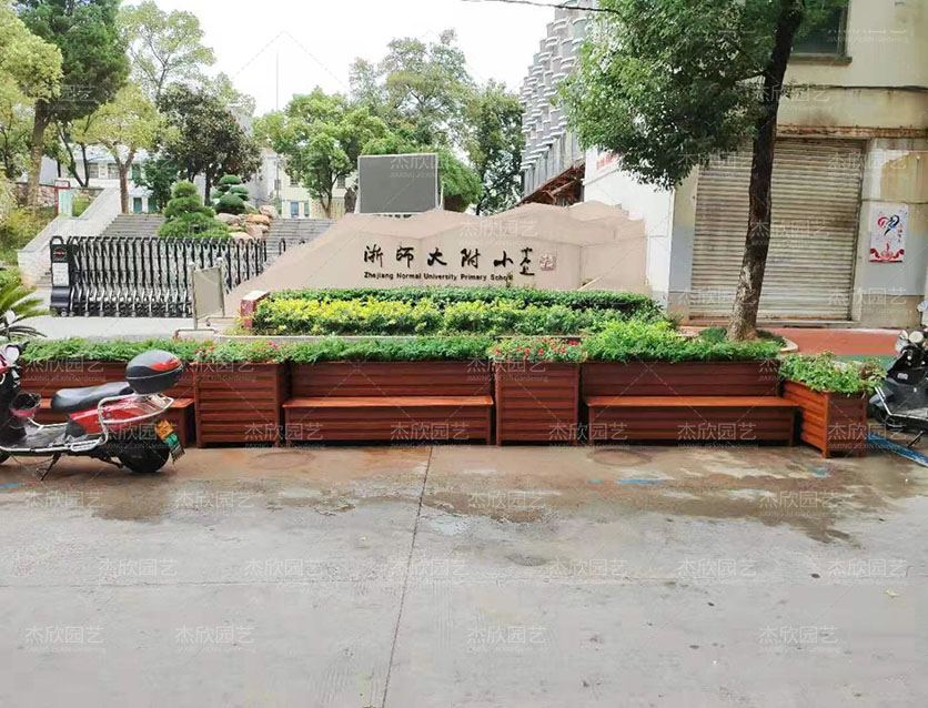 學(xué)?；ㄏ渚G化、座椅休息案例