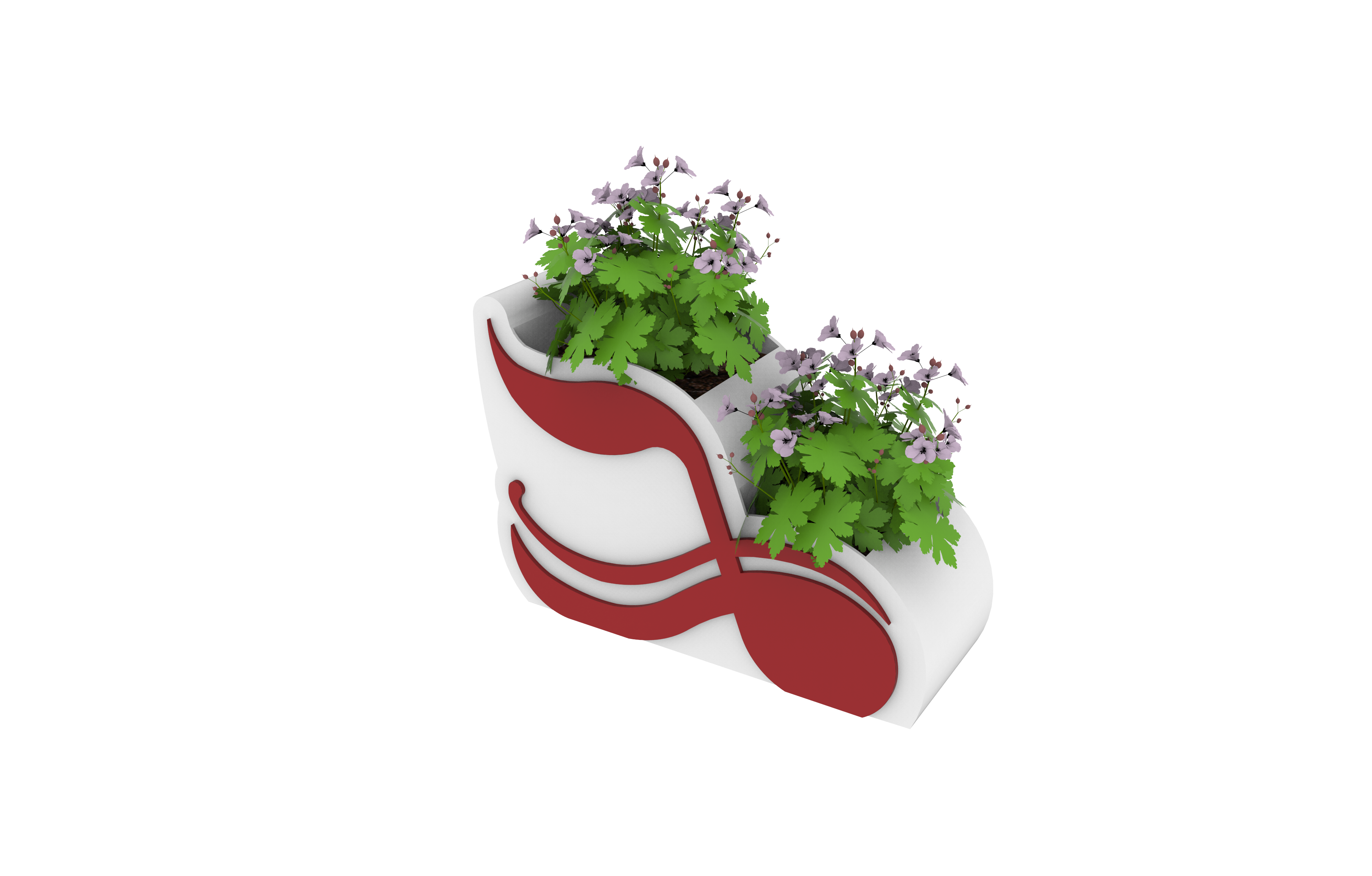 PVC樂(lè)符花箱景觀小品