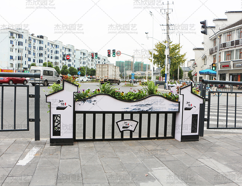 pvc護(hù)欄花箱隔離花箱水墨江南