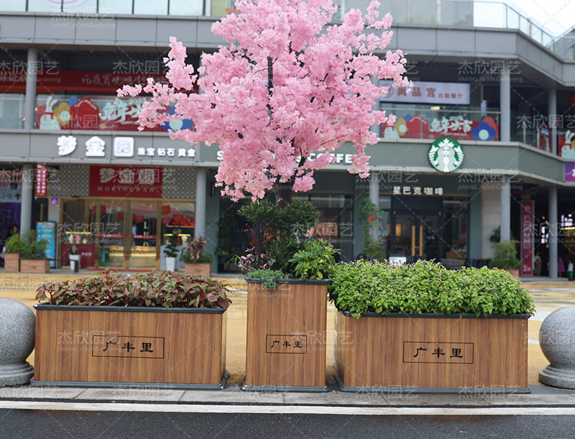 商業(yè)街專用花箱鋁合金花箱定制花箱