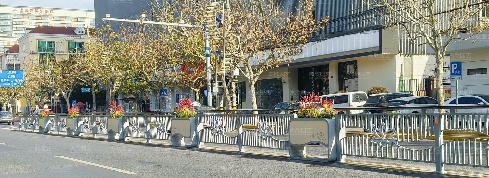 全國花箱現(xiàn)場(chǎng)案例賞析杰欣園藝花箱廠家 - 花箱案例